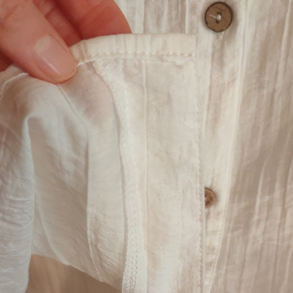 White Button-Up Shirt - Picture 3 of 5